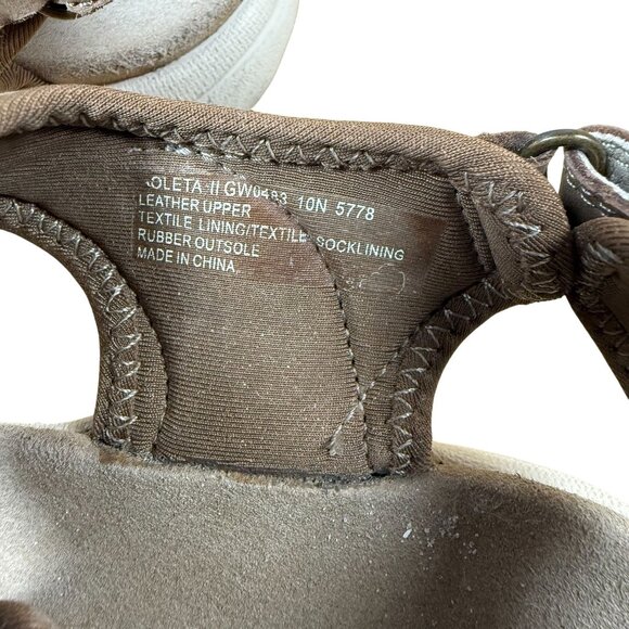 Abeo Goleta II Brown Leather Strap Sandals Adjustable Ankle & Toe Straps Size 10 - Picture 5 of 9